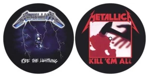 METALLICA ride the lightning + kill em all DJ TURNTABLE twin SLIPMAT PACK sealed - Imagen 1 de 3