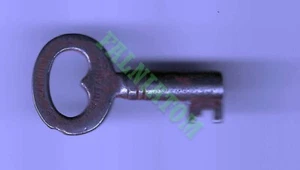 Llave esqueleto barril hueco cerradura gabinete corbin vintage - aproximadamente 1,5" de largo - Imagen 1 de 1