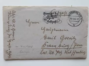 Feldpost Brief Königsberg Ostpreußen 1944 nach Welschenburg Pommern mit Inhalt - Bild 1 von 6