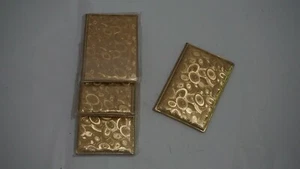 (3 Set Sealed) Leather Imitation Gold Swirl Skin Print ID card cheek book holder - Picture 1 of 4