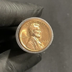 Lincoln Cent 1966 cobre BU (leer descripción) - Imagen 1 de 2