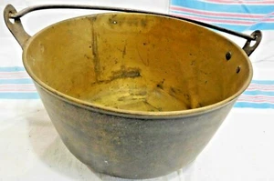 Antik ~ Ausschlachten ~ Gusseisen Eimer/Eimer Gusseisen Griff 10 1/2" Durchmesser  #2829 - Bild 1 von 7