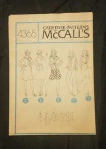 McCALL'S VINTAGE MISSES ungefütterte JACKE ROCK HOSE -BESATZ - 4365 - Bild 1 von 5