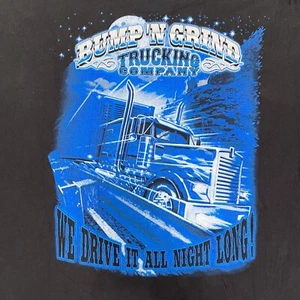 Bump ‘N Grind Trucking Double Sided Semi Trucker Shirt Size 2XL Skater w/ Tribal - Picture 1 of 8