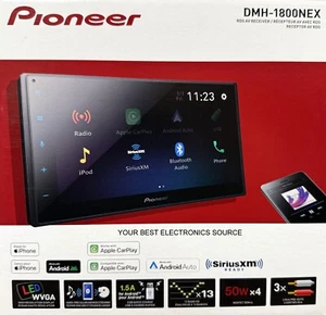 NEW Pioneer DMH-1800NEX 6.8" LCD Digital Media Receiver w/ CarPlay/Android Auto - Picture 1 of 4