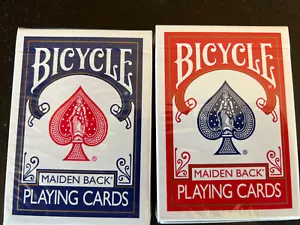 Markierte Fahrrad-Spielkarten eine rote und eine blaue Deck. Niedriger Versand - Bild 1 von 2