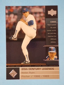 2000 Upper Deck Legends Nolan Ryan Texas Rangers #108 ⚾ - Picture 1 of 2