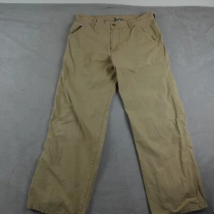 Lucky Brand Pants Mens 36 Brown Wide Leg High Rise Sanforized Workers Choice - Picture 1 of 19