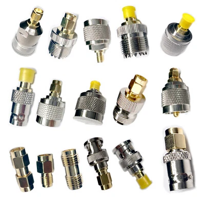 MARKENLOS SMA zu N UHF BNC RPSMA Stecker HF Adapter Stecker auf Buchse Konverter