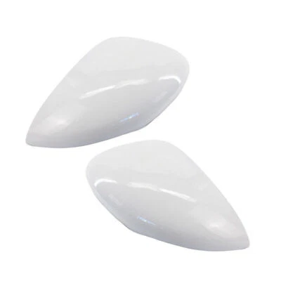 Tapas de cubierta de espejo retrovisor lateral izquierdo y derecho blancas para Ford Fiesta 2011-2017 Foto 1 de 4