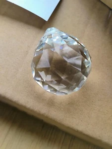 Crystal Chandelier Ball - Medium 40mm (1.57") Radiant Cut Quality Glass Prism - Picture 1 of 4