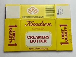 1984 KNUDSEN CREAMERY BUTTER Box vintage packaging movie TV prop - Picture 1 of 2