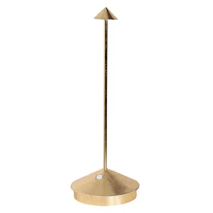 Zafferano, Pina Pro Lamp with Gold Finish, Rechargeable Cordless Table... - Picture 1 of 1