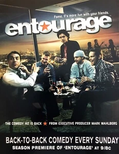 2005 "Entourage" Cast photo HBO Comedy Series Season Premiere vintage print ad - Picture 1 of 1