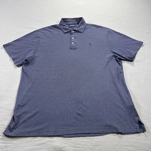 Polo Ralph Lauren Shirt Mens XL Blue Circles Pony Rugby Golf Casual Preppy Adult - Picture 1 of 9