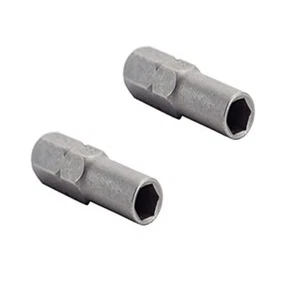 2x 6,35 mm 1/4" Einsatz Bit Adapter auf 4 mm Schraubendreher Micro Bit Halter magnetisch - Bild 1 von 3