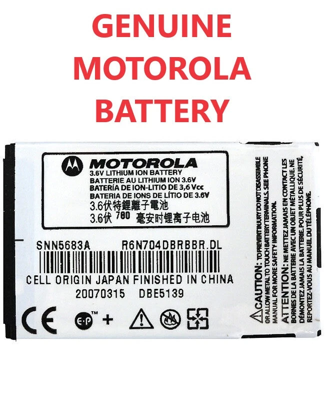 Batería OEM SN5683A para Motorola V635 V551 V555 V557 V600 V620 A630 E550 Foto 1 de 1