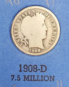 1892-1916 BARBER DIME Partial Collection in Whitman Album (28 Coins) - Bild 1 von 14