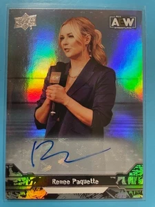 Renee Paquette – 2023 Upper Deck AEW “Autographs” #83 (Reporter) - Picture 1 of 2
