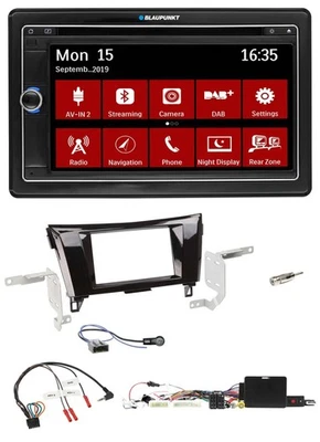 Blaupunkt 2DIN USB DAB Lenkrad Bluetooth TMC Navigation für Nissan Qashqai 19-21 - Bild 1 von 4