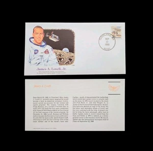 US POSTAL HISTORY PIONEERS OF FLIGHT JAMES A. LOVELL Jr. CLEVELAND OH 1990 - Picture 1 of 1