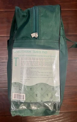 Дорожная подушка Nikken Kenkotherm зеленая 36 дюймов x 71 дюйм - Изображение 1 из 4