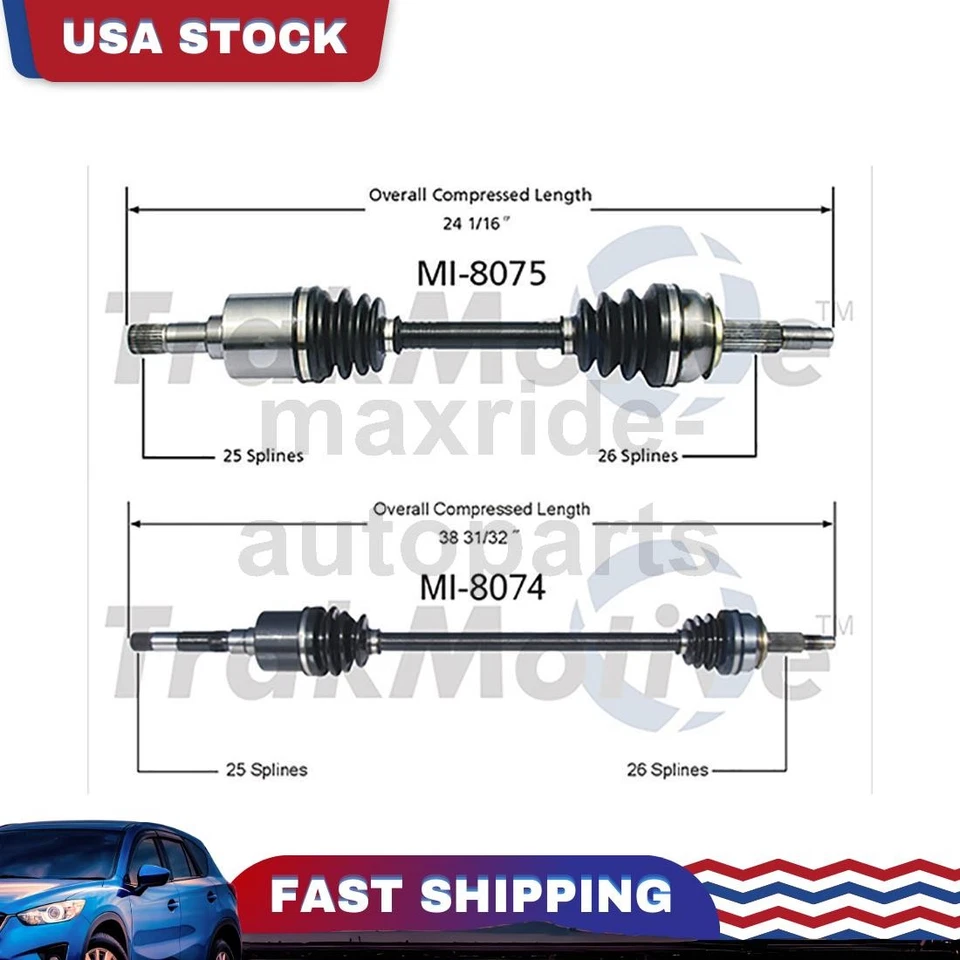 Front Passenger Driver Side CV Axle Joint Fits 1987 Dodge Charger Foto 1 de 3
