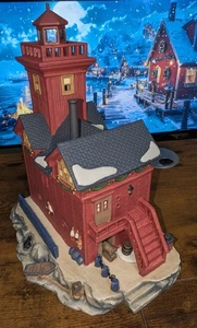 Casa iluminada de porcelana de lujo Harborside Village Holland, MI colección edición limitada - Imagen 1 de 7