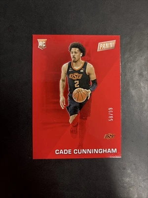 Cade Cunningham 2021 Panini Fathers Day #44 Red /99 - Image 1 of 2