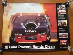 Vintage lustiges Auto Drag Race Poster Lavaseife Roger Gustin Hope Rod selten Promo - Bild 1 von 8