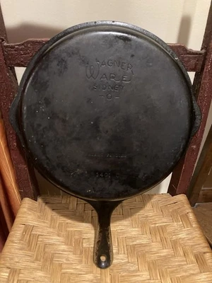 Винтажная чугунная фритюрница Wagnerware Sidney 0 1401 C без крышки 10 1/2 дюйма - Изображение 1 из 4