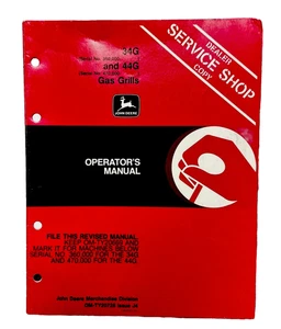 John Deere 34G 44G Gas Grill OMTY20728 Operators Manual - Picture 1 of 5