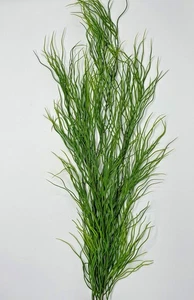 28 in. THICK 3-stem Curly SEA GRASS WILLOW Soft flowing Plastic Wireless Plant, - Picture 1 of 6