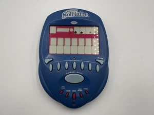 Radica Big Screen Solitaire Model 75009 Electronic Game Handheld Blue 2004 WORKS - Picture 1 of 4