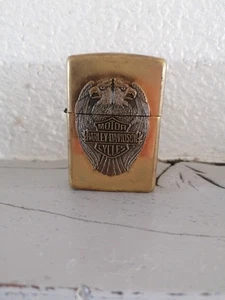 Zippo - Harley Davidson - Brass Double Eagle - Vintage - Imagen 1 de 10