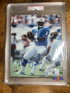 Warren Moon Houston Oilers Signed 8x10 Photo PSA/DNA COA Autographed HOF RARE - Picture 1 of 2