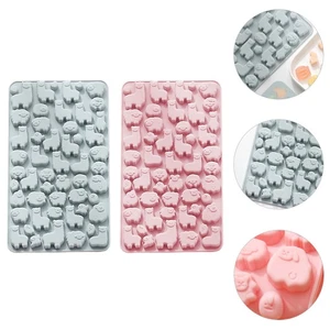 2Pcs Chocolate Baking Molds Silicone Mold Animal-Shape Candy Silicone Mold - Picture 1 of 12