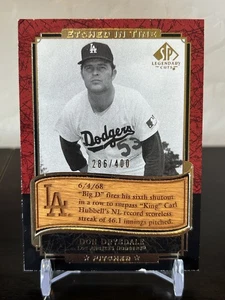 2003 SP Legendary Cuts #ET-DO Don Drysdale Etched in Time /400 Dodgers - Bild 1 von 2