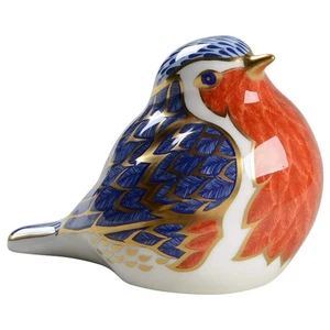 Royal Crown Derby Imari Briefbeschwerer Sammlung Robin-Bird - ohne Box 881768 - Bild 1 von 1