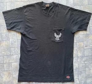 Vintage Harley Davidson Fruit Of The Loom Single Stitch Shirt Men XL Black Texas - Picture 1 of 15