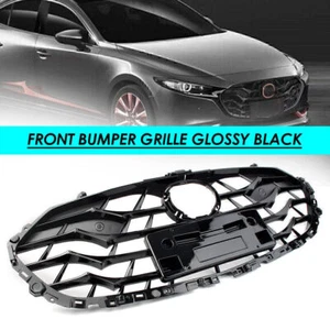 Parrilla del radiador del parachoques delantero para Mazda 3 AXELA 2019 2020 negro brillante - Imagen 1 de 10