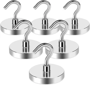 Strong Magnetic Hooks, 100LBS Magnet Hooks for Cruise Cabin, Super Powe - Picture 1 of 12