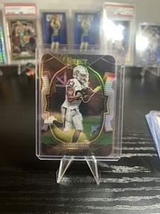 2022 Panini Select - Concourse Black and Green Prizm Die-Cut #18 Darren Waller