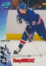 1995-96 Milwaukee Admirals Team Issue # TONY HRKAC