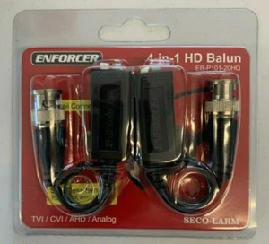 Seco-Larm EB-P101-20HQ Passiver 4-in-1 HD 1080P Video Balun Paar mit 6" Pigtail - Bild 1 von 2
