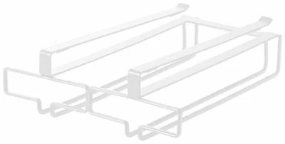 YAMAZAKI Casa Torre Bajo Estante Estante para Copas de Vino - Soporte de Almacenamiento Colgante Blanco Foto 1 de 4