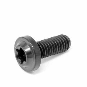 M6 x15 Titanium Low Profile Torx Washer Head Bolt Screw x 1.0 t30 Black Nitride - Picture 1 of 2