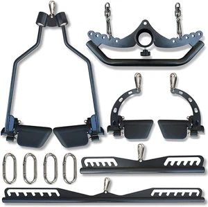 LAT Pulldown Attachments for Cable Pulley System Machine, T-Bar Row Landmine Att - Picture 1 of 9