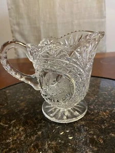RARE 1980'S HOFBAUER CRYSTAL PITCHER - Foto 1 di 3