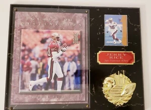 NFL Jerry Rice San Francisco 49ers Plaque Class of Distinction Donruss 1997 - Picture 1 of 9
